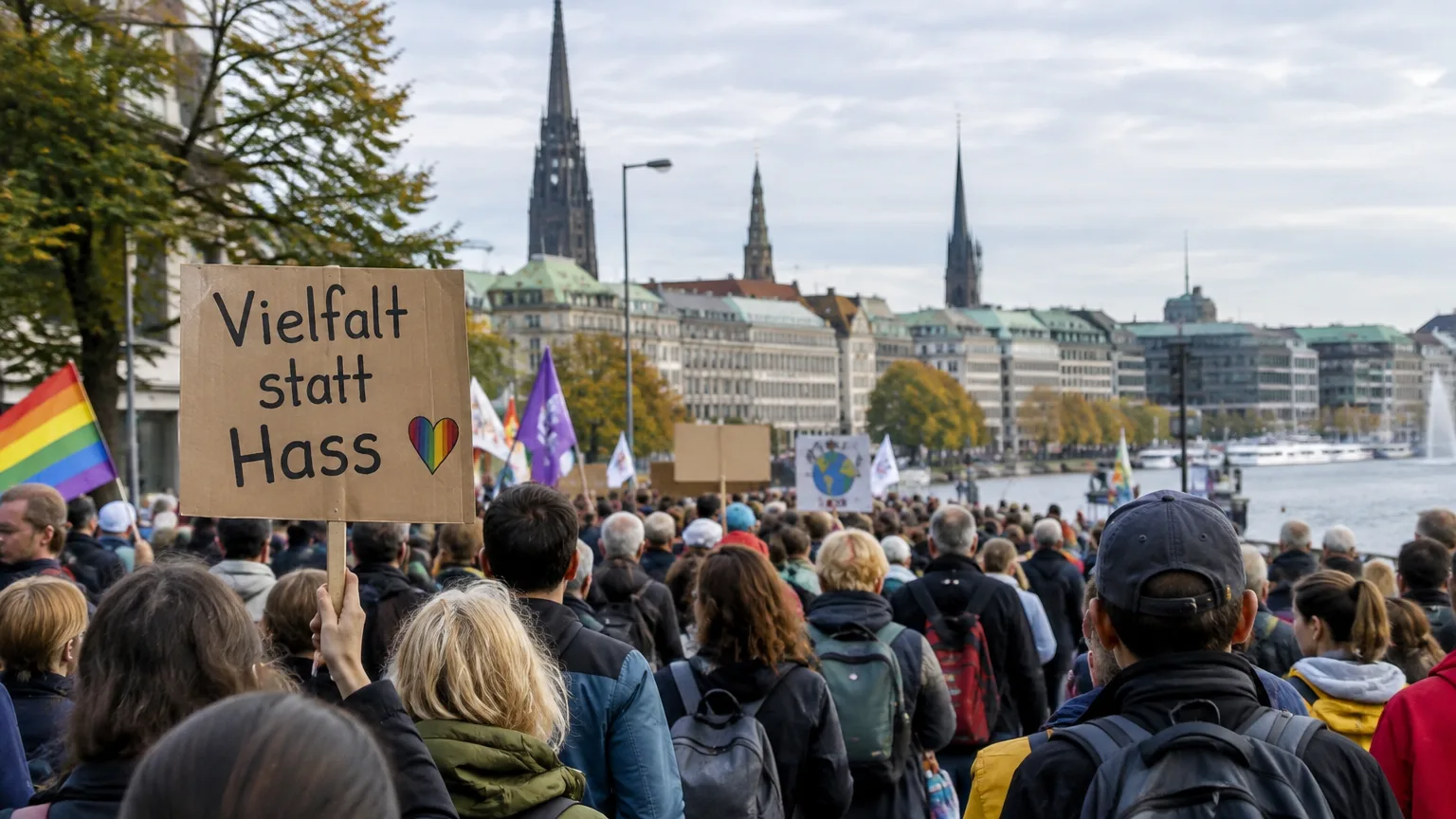Illustration zum Thema: Elfte PRÜF-Demo in Hamburg: Etwa 2.000 Teilnehmende, Veranstalter nennen 5.000